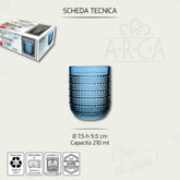 ARCA BICCHIERI 6PZ SERENITY BLU 250ML